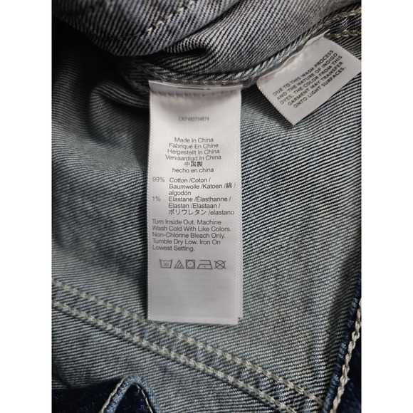 MADEWELL ~Woman Size S~ Blue Denim Vest Button-Up, Pockets NWT. - Picture 8 of 13